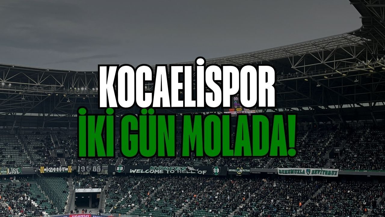Kocaelispor’da Zorlu Derbi Sonrası Mola