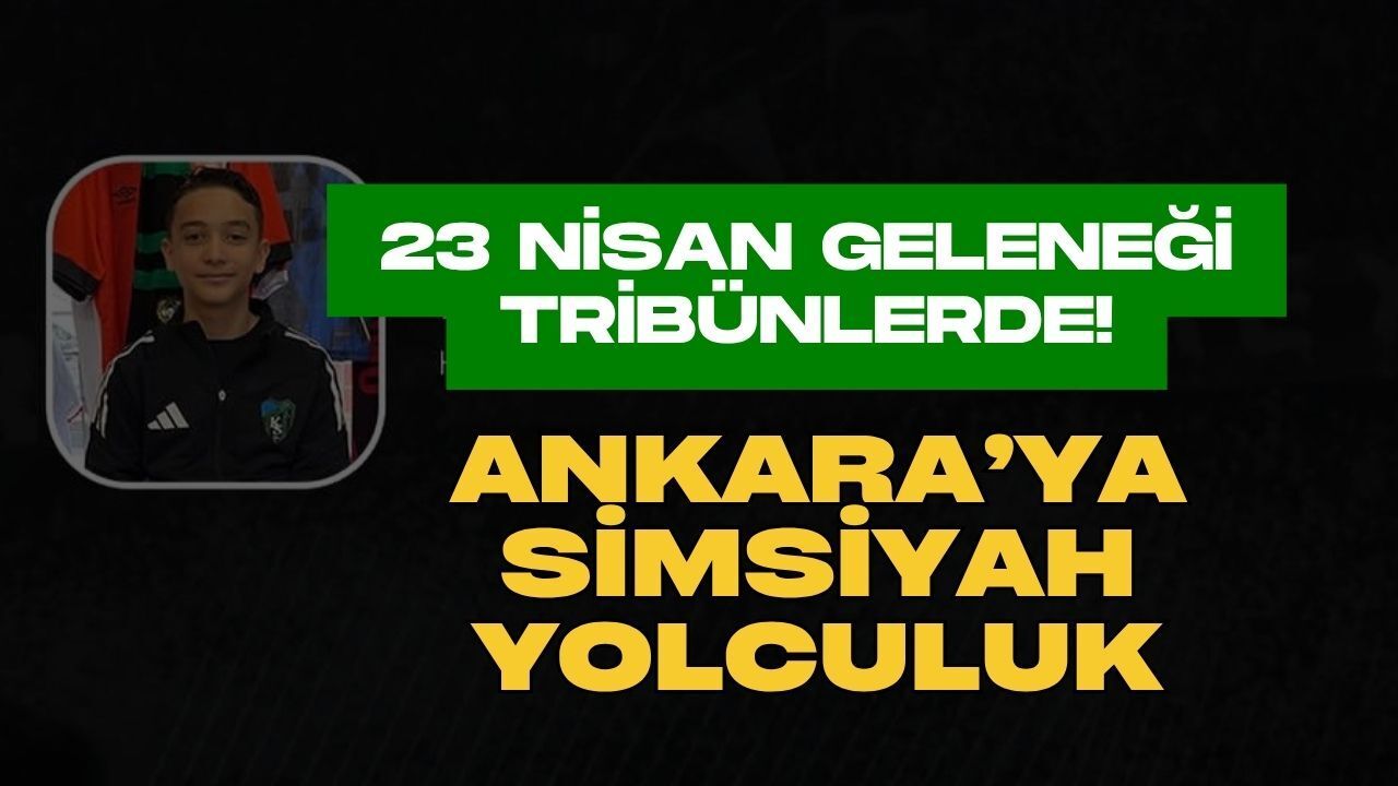 Kocaelispor Tribünlerinde 23 Nisan Rüzgarı: Ankara’ya Simsiyah Yolculuk!