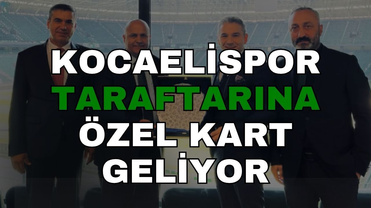 Kocaelispor’dan Dev İş Birliği: Taraftara Özel Kredi Kartı Geliyor