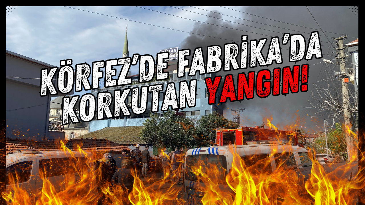 Son Dakika: Körfez’de Fabrika Yangını! Gökyüzünü Siyah Dumanlar Kapladı