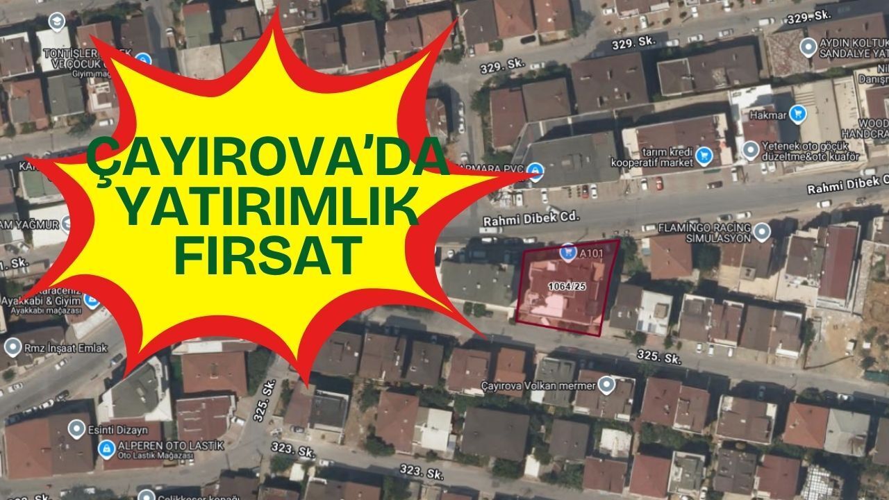 Çayırova’da Yatırımlık Fırsat: Rahmi Dibek Caddesi üzerinde 2+1 Daire İcradan Satışta