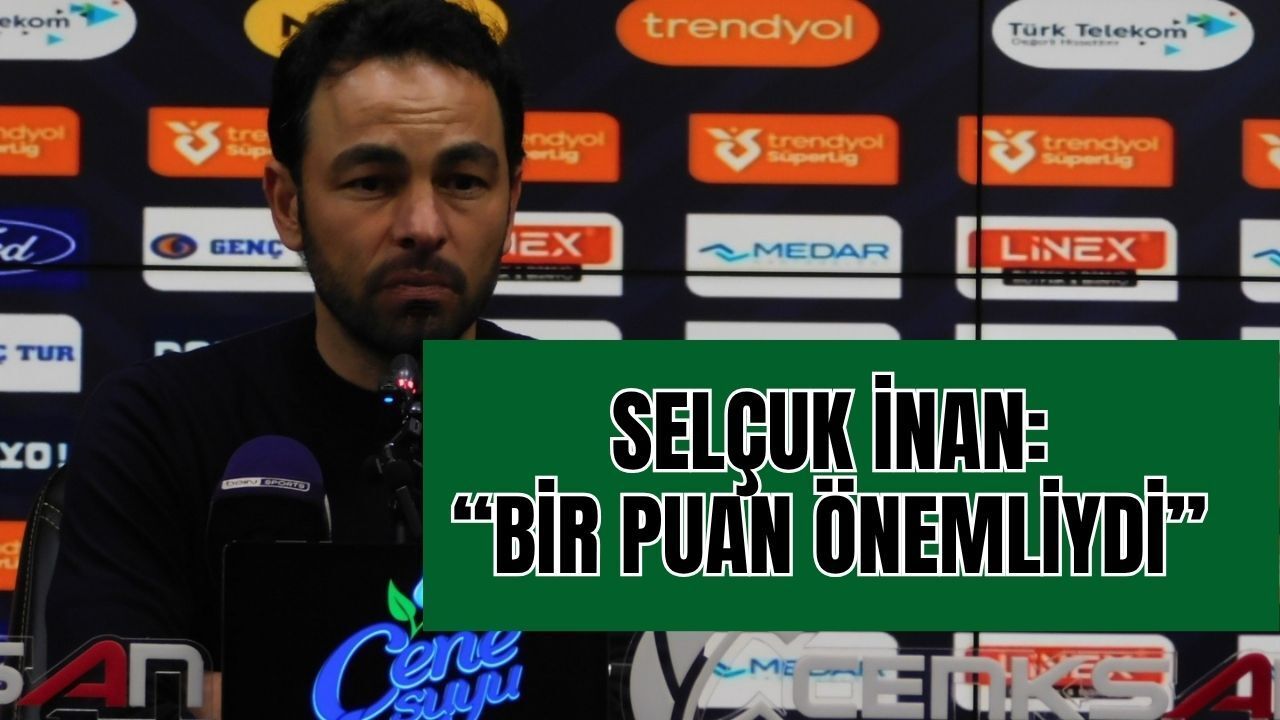 Kocaelispor Teknik Direktörü Selçuk İnan: “Bir puan önemliydi”