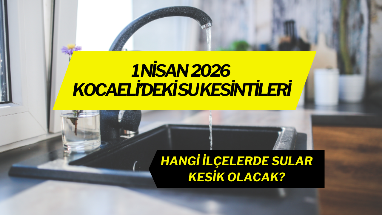 Kocaeli’de Su Kesintisi: Başiskele ve Gölcük’te Vanalar Kapatıldı!