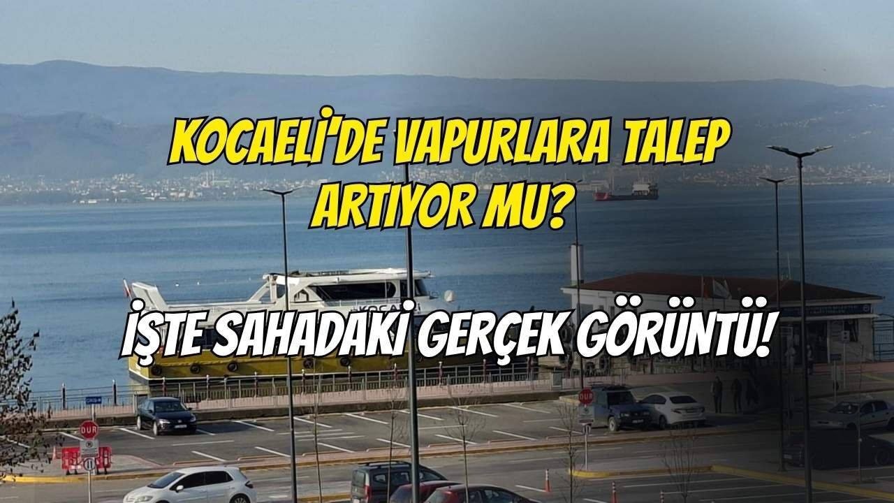 Kocaeli’de Vapurlara Talep Artıyor mu? İşte Sahadaki Gerçek Görüntü!