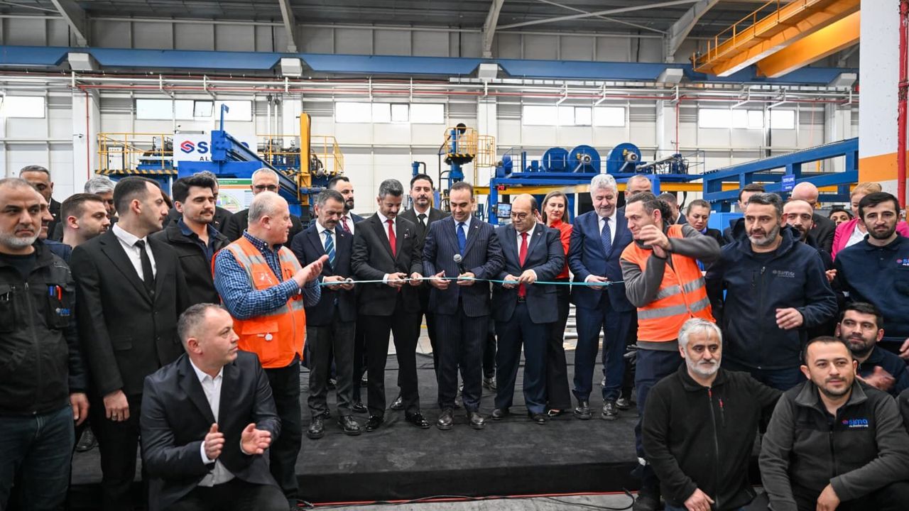 Sima Alüminyum üretim hattı Bakan Kacır’ın katılımıyla açıldı