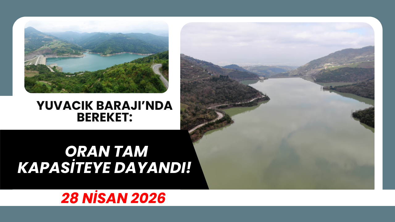 Yuvacık Barajı’nda Bereket: Oran Tam Kapasiteye Dayandı!