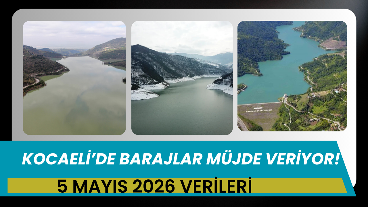 Kocaeli'de Barajlar Müjde Veriyor