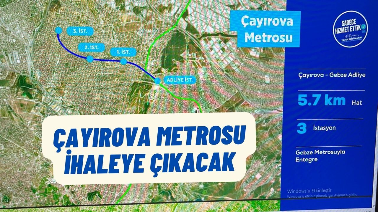 Çayırova Metro Hattı İçin Geri Sayım: Cumhurbaşkanlığı Yatırım Bütçesine Girdi