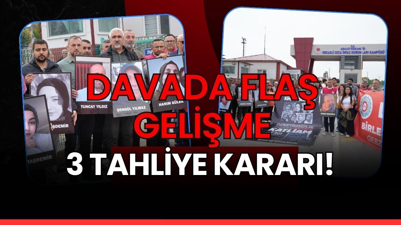 Dilovası’ndaki 7 Ölümlü Fabrika Yangını Davasında Flaş Gelişme: 3 Sanığa Tahliye Kararı