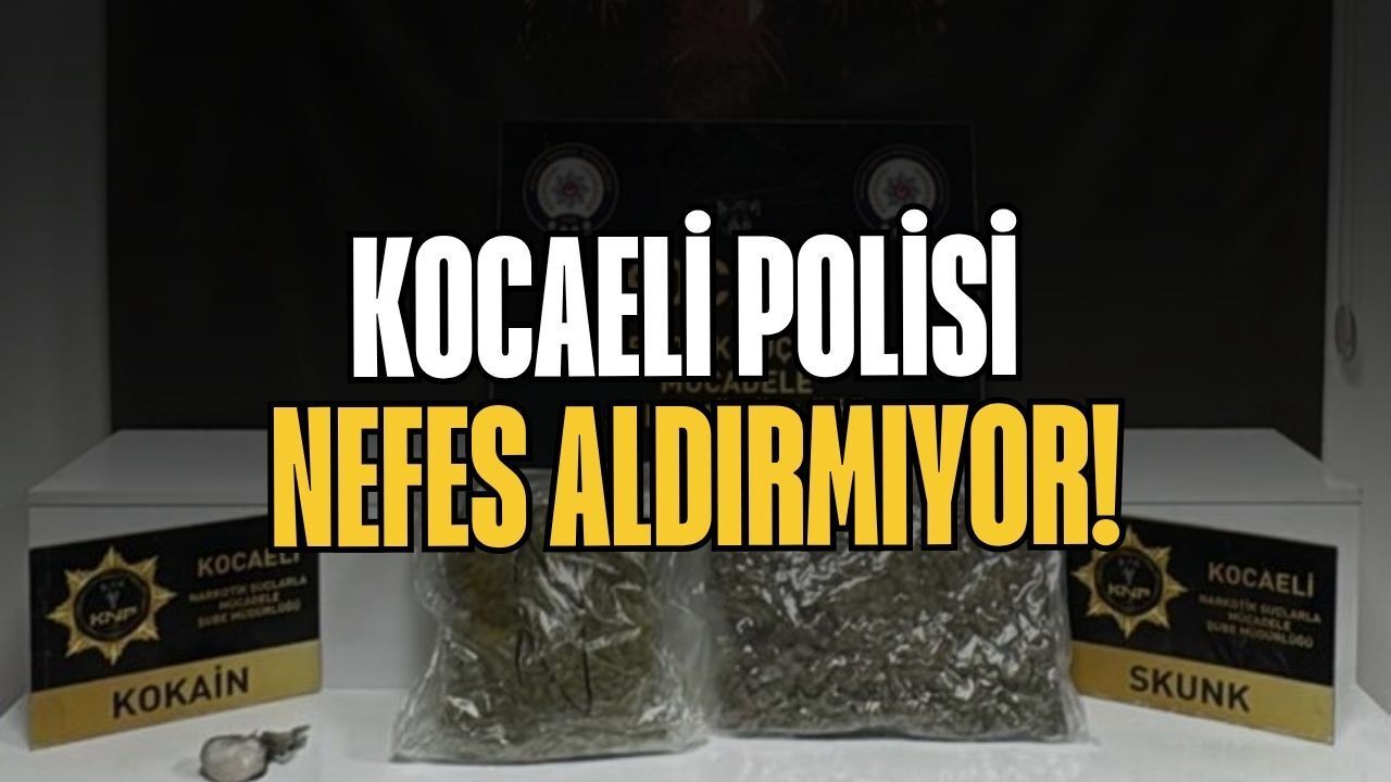 Kocaeli Polisi Nefes Aldırmıyor: Derince’de Durdurulan Araçtan Uyuşturucu Fışkırdı