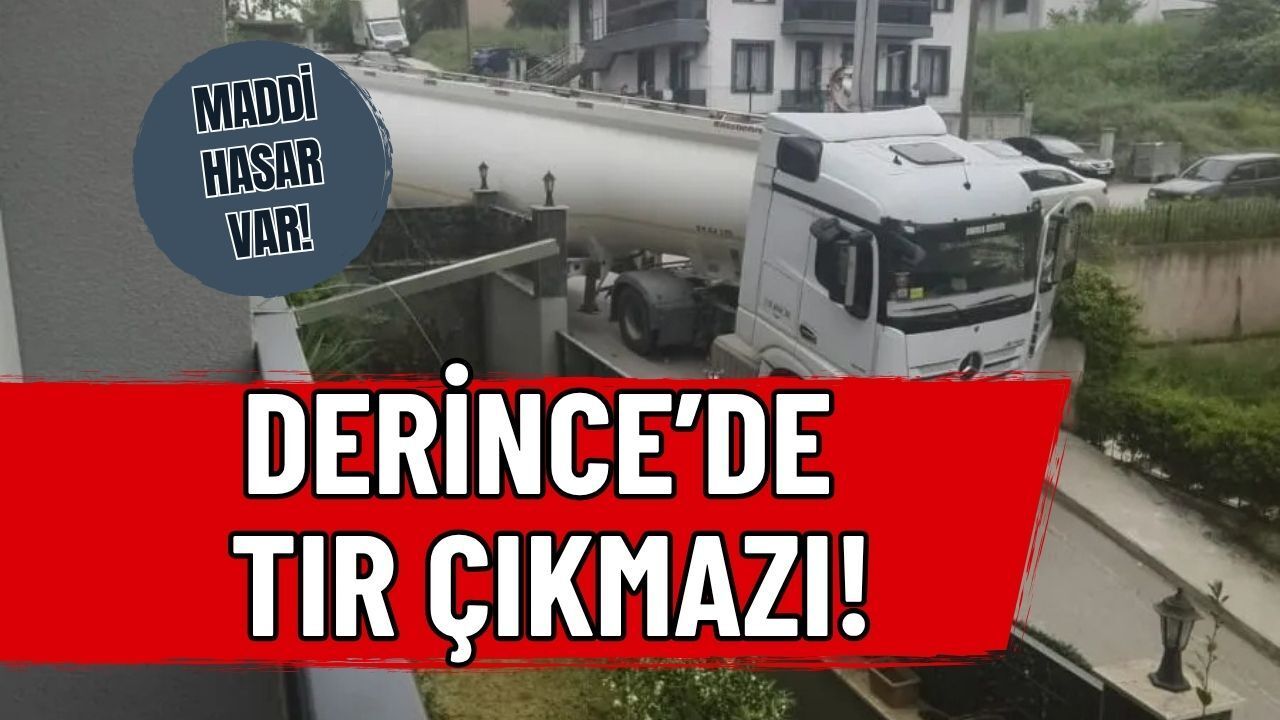 Derince'de Tır Çıkmazı