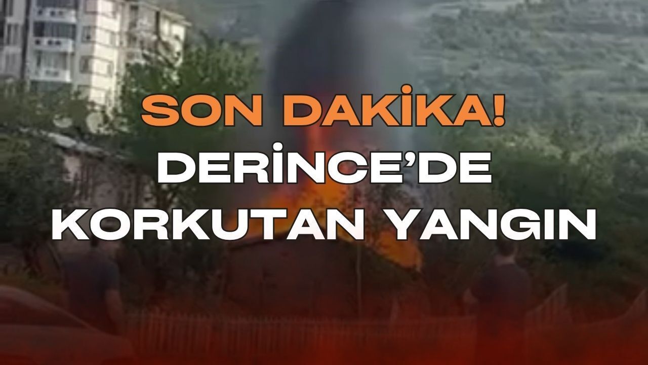 Son Dakika: Derince'de Korkutan Yangın