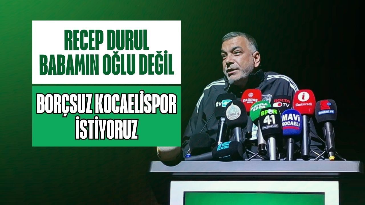 Kongrede Enver Güler Rüzgarı: Recep Durul Babamın Oğlu Değil, Biz Borçsuz Kocaelispor İstiyoruz