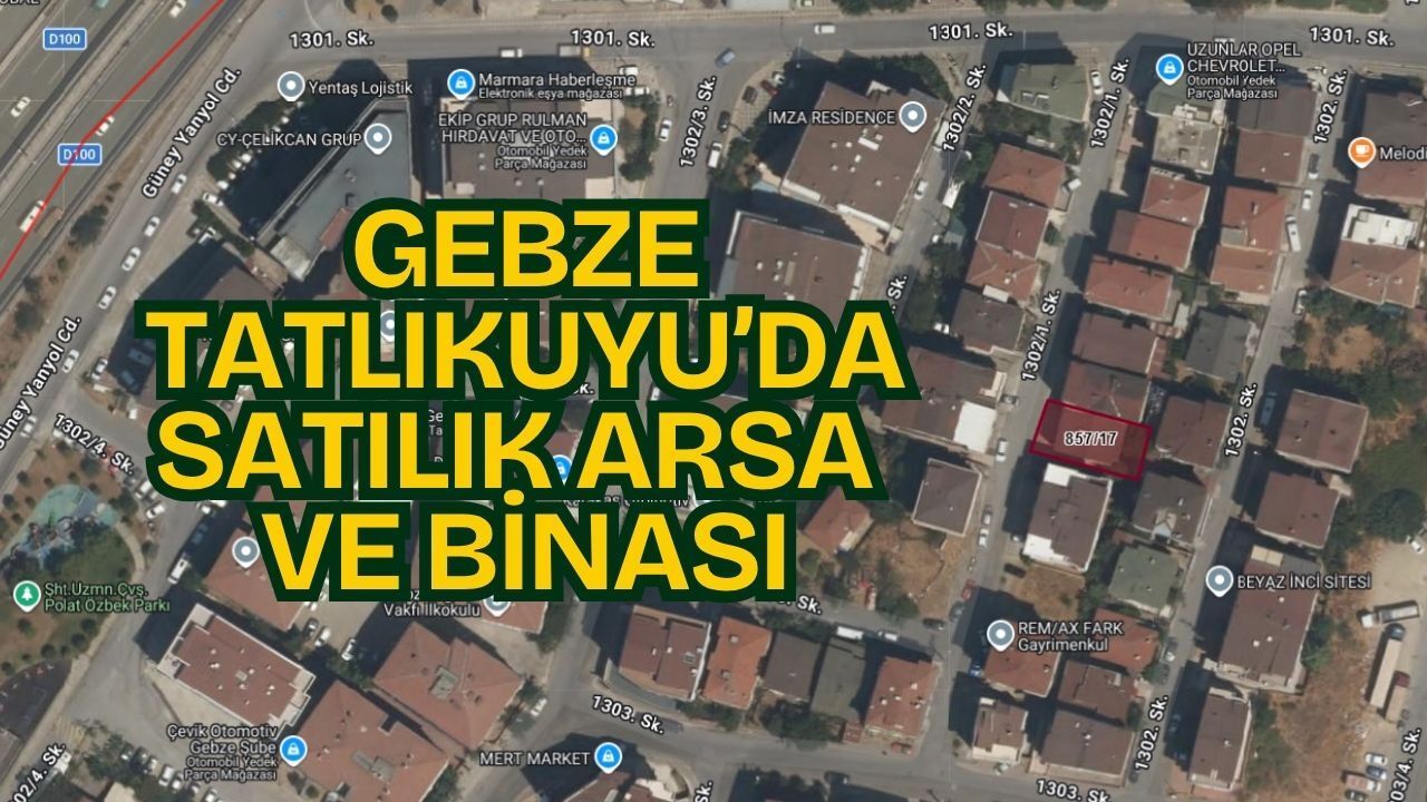 Gebze tatlıkuyu'da merkezî konumlu bina satışta: 8 milyon tl'lik yatırım fırsatı