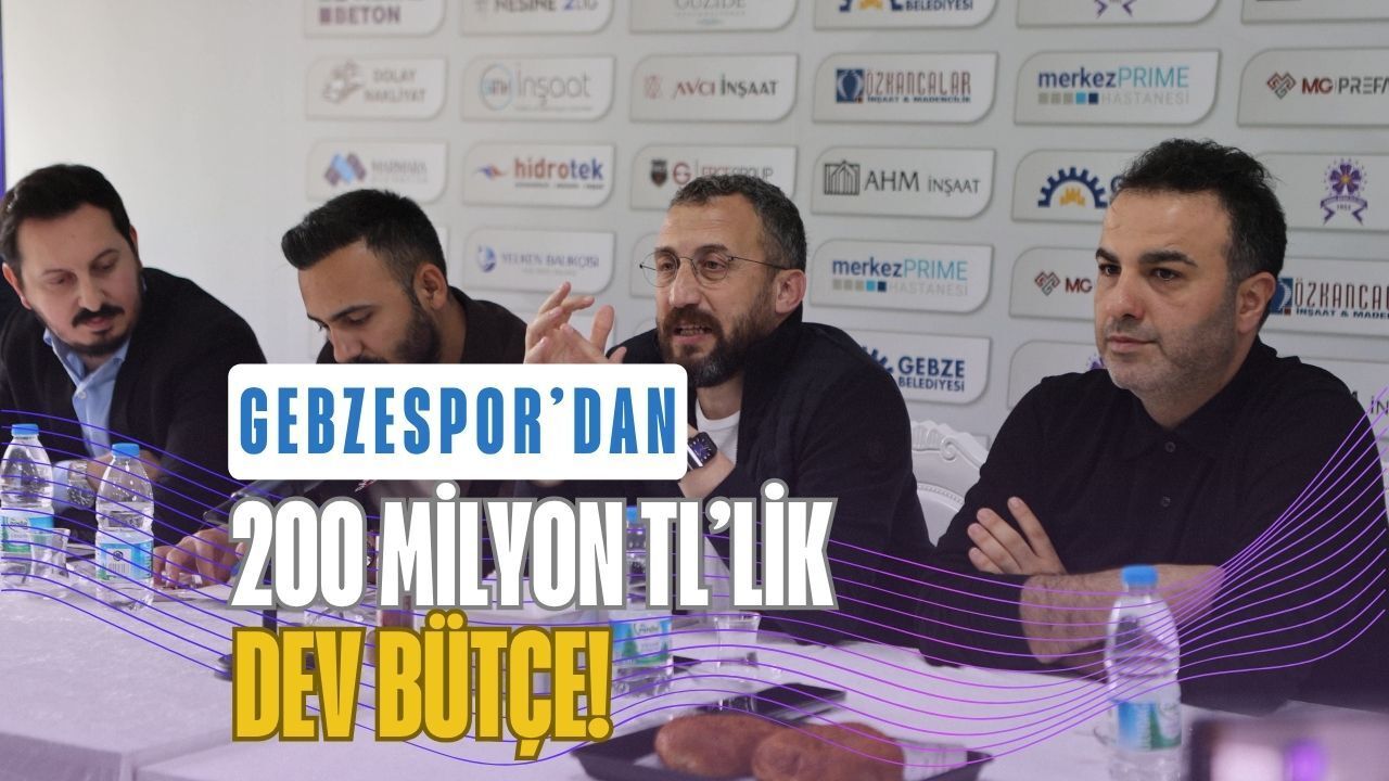 Gebzespor’dan 200 Milyon TL’lik Dev Bütçe! Başkan Yusuf Öztürk Şampiyonluk Sözü Verdi