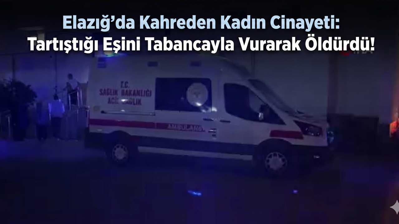 Kahreden Kadın Cinayeti: Tartıştığı Eşini Tabancayla Vurarak Öldürdü!