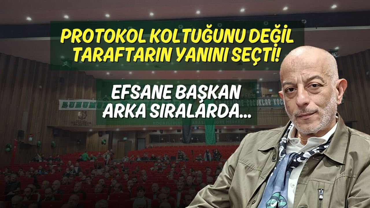Protokol Koltuğunu Değil Taraftarın Yanını Seçti! Efsane Başkan Arka Sıralarda...
