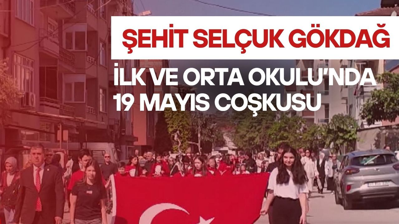 İzmit Şehit Selçuk Gökdağ İlk ve Ortaokulu’nda, 19 Mayıs coşkusu