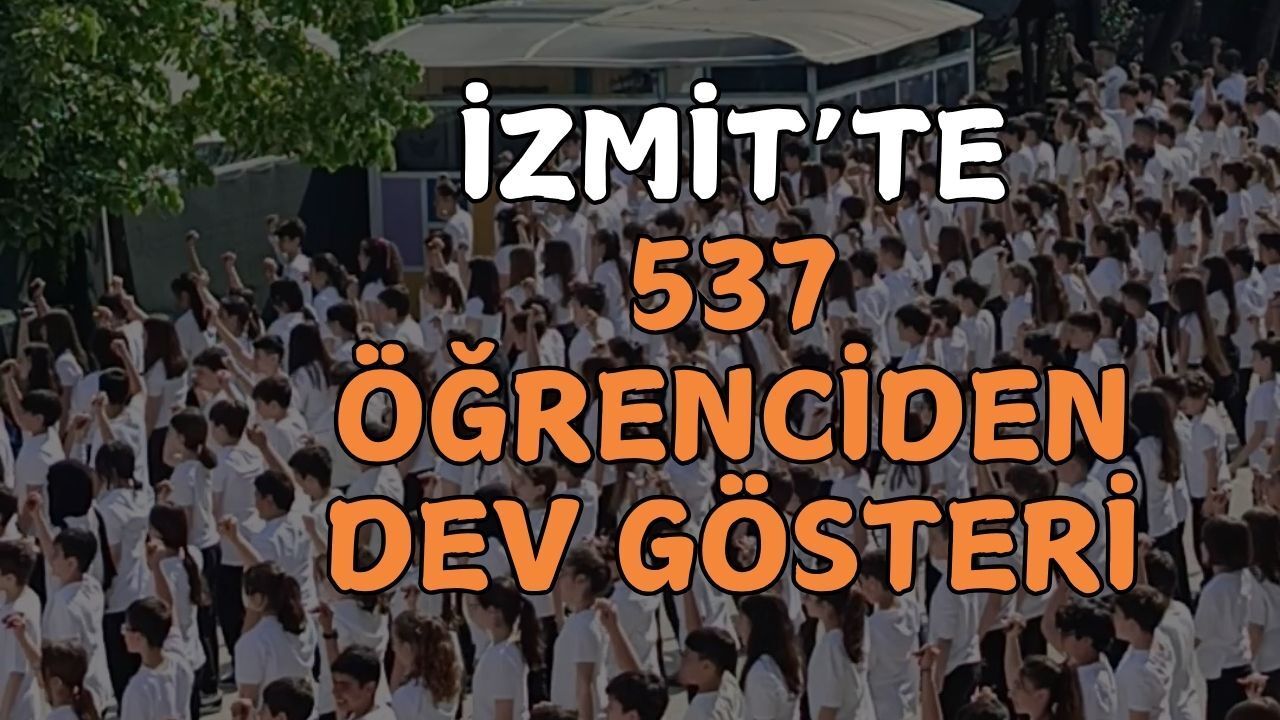 İZMİT’TE KAŞIK SESLERİ YÜKSELDİ: 537 ÖĞRENCİDEN DEV KOREOGRAFİ