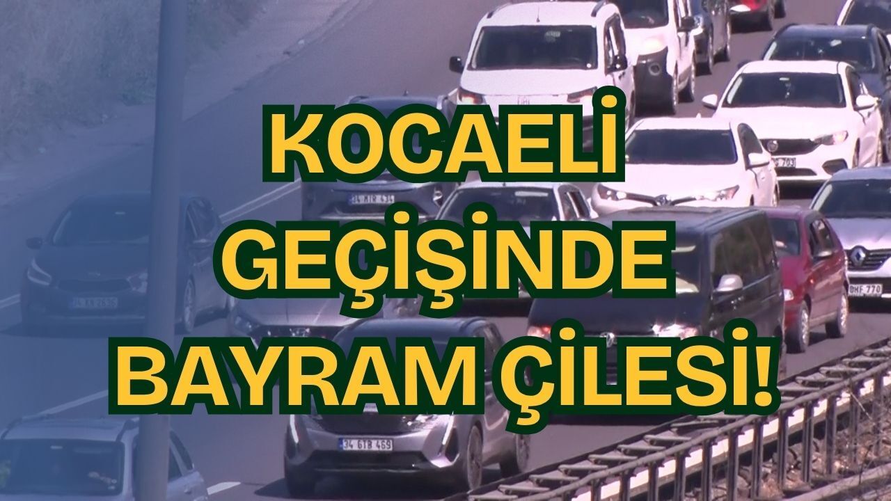 Kocaeli Geçişinde Büyük Bayram Çilesi! TEM İstanbul İstikametinde Kilometrelerce Kuyruk