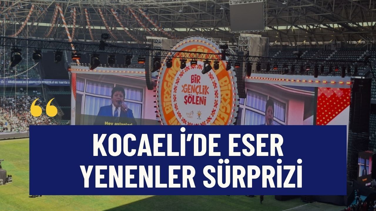 Kocaeli'de Eser Yenenler Sürprizi! Kendi Çocukluk Videosuyla Stadı Kahkahaya Boğdu!