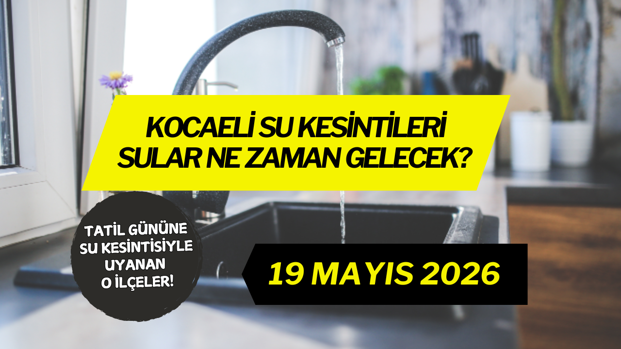 Kocaeli’de Bayram Sabahı Su Kesintisi Şoku