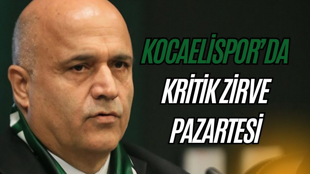 Kocaelispor’da Kritik Zirve Pazartesi! Başkan Recep Durul Dönüyor, Görev Dağılımı Belli Oluyor