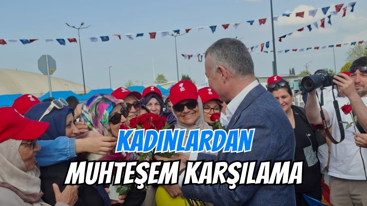 Kocaeli’de Sevgi Koridoru: Kadınlardan Başkan Büyükakın’a Muhteşem Karşılama!