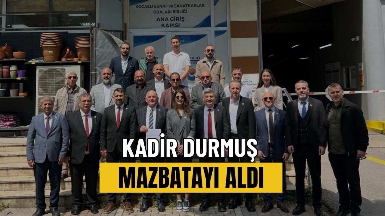 Durmuş mazbatayı aldı
