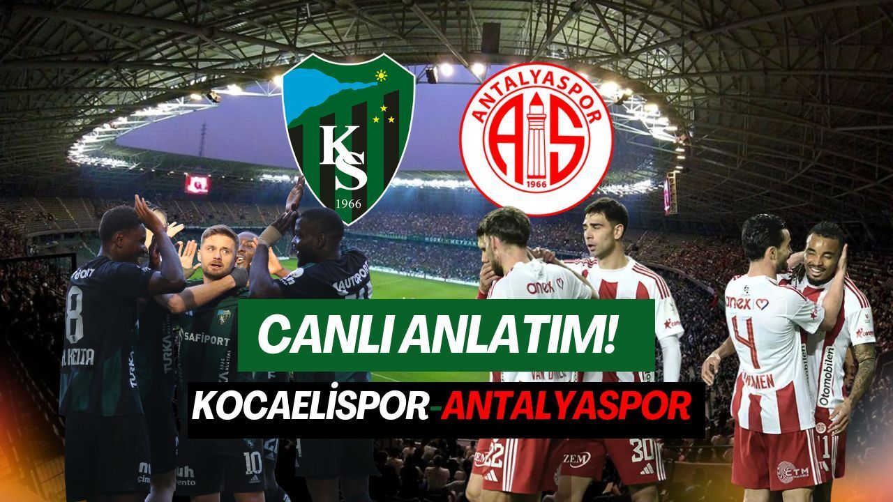 CANLI ANLATIM !! Kocaelispor - Antalyaspor
