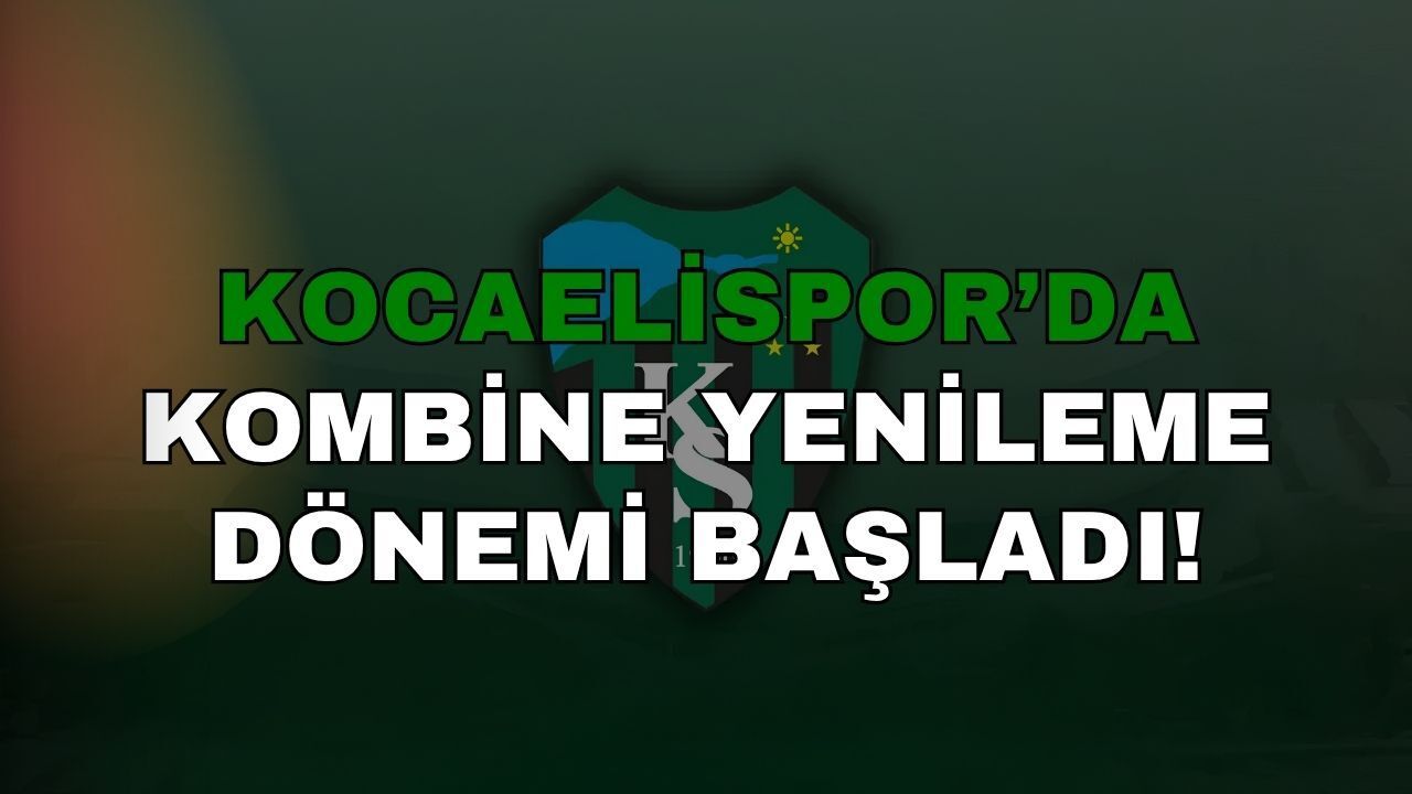 Kocaelispor Kombine Yenileme Döneminde Son Viraj!
