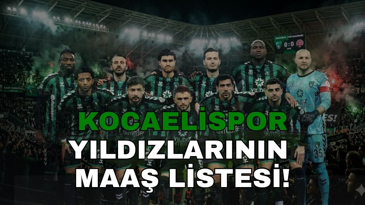 Kocaelispor'un Gündem Olan Maaş Listesi