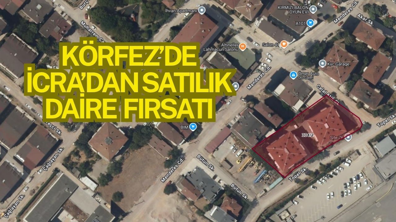 Körfez'de icradan satılık daire fırsatı