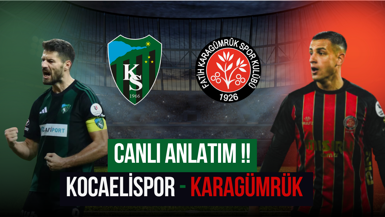 CANLI ANLATIM !! Kocaelispor - Karagümrük