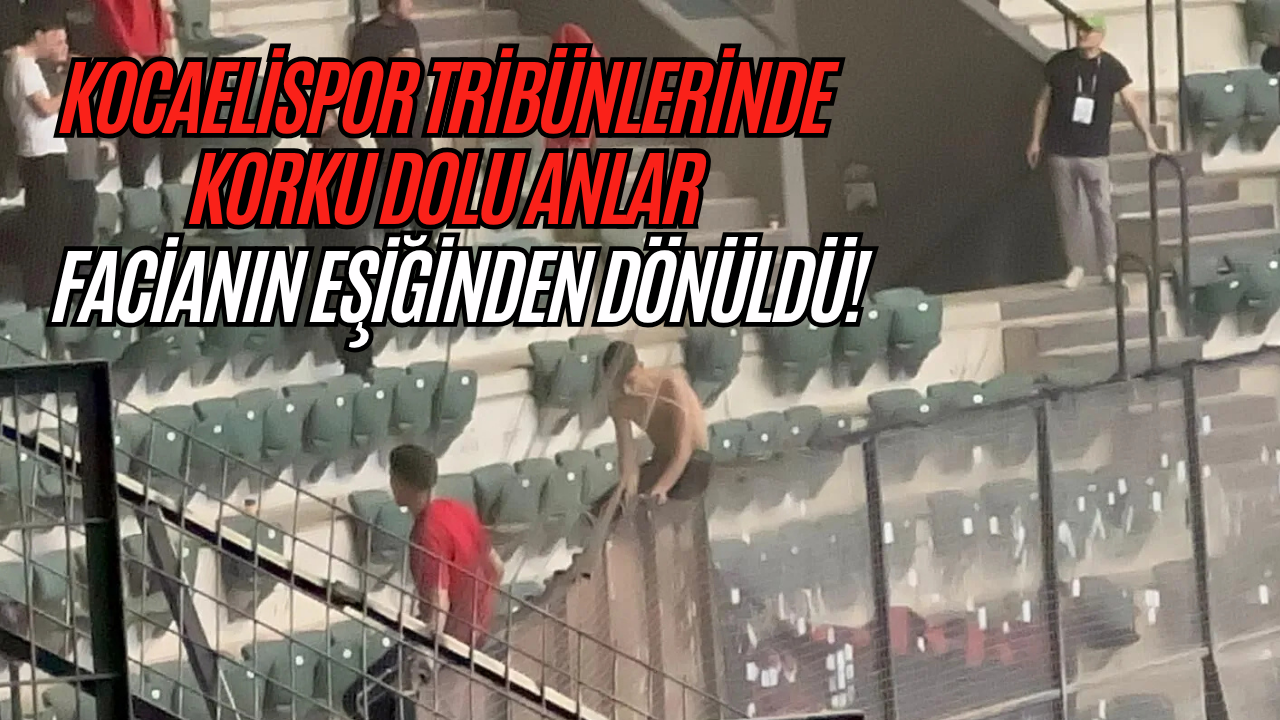 Kocaelispor Tribünlerinde Korku Dolu Anlar: Facianın Eşiğinden Dönüldü!