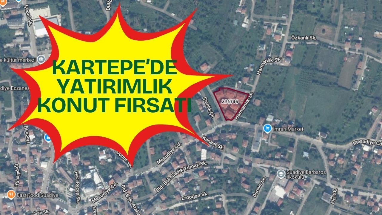 Kartepe’de Yatırımlık Konut: 235 Ada 46 Parsel Üzerindeki 3+1 Mesken Açık Artırmada