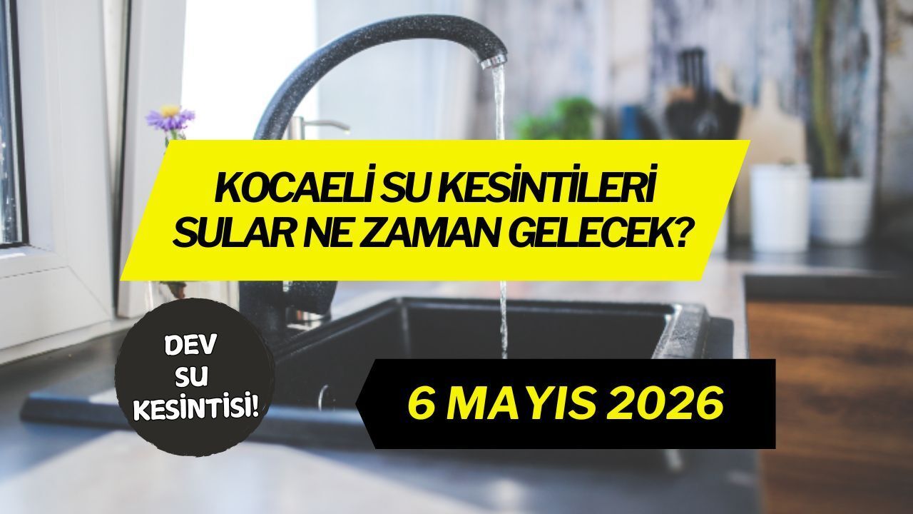 Kocaeli'de Dev Su Kesintisi: Sular Ne Zaman Gelecek?