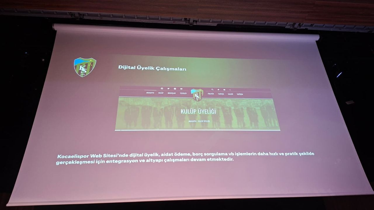 Kocaelispor'da Dijital Üyelik Dönemi Başlıyor