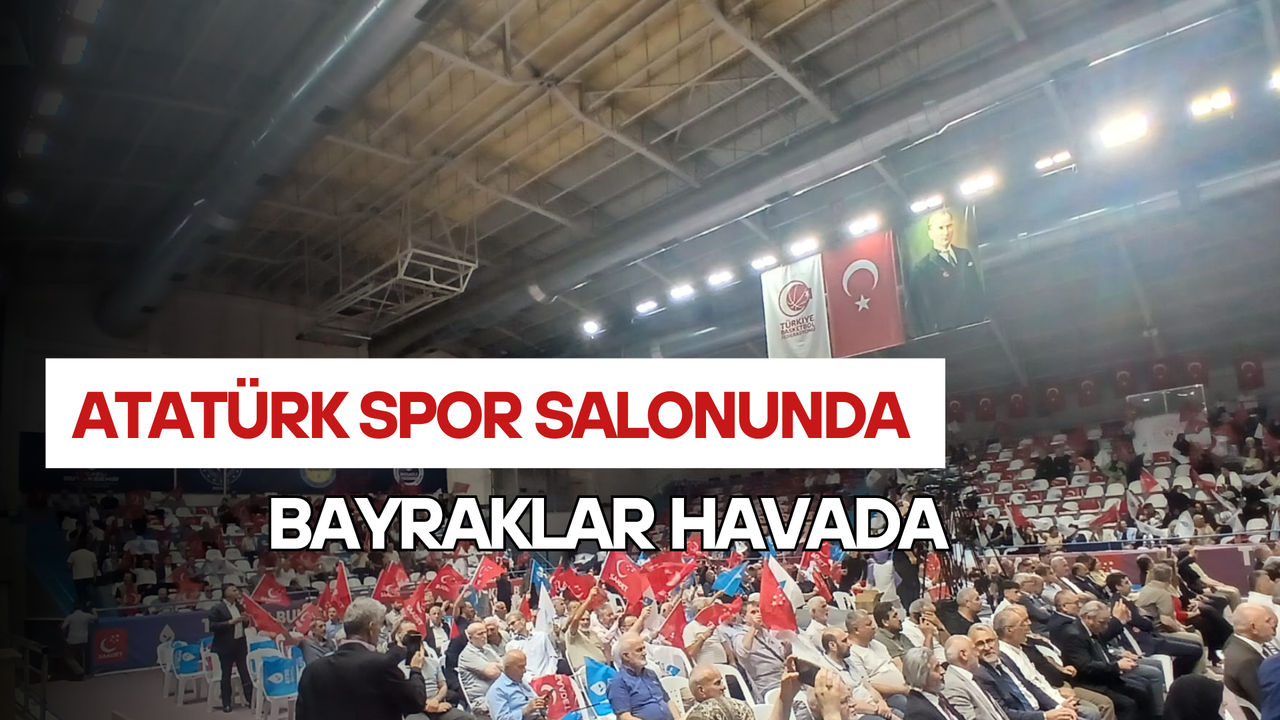 Atatürk Spor Salonunda Bayraklar Havada