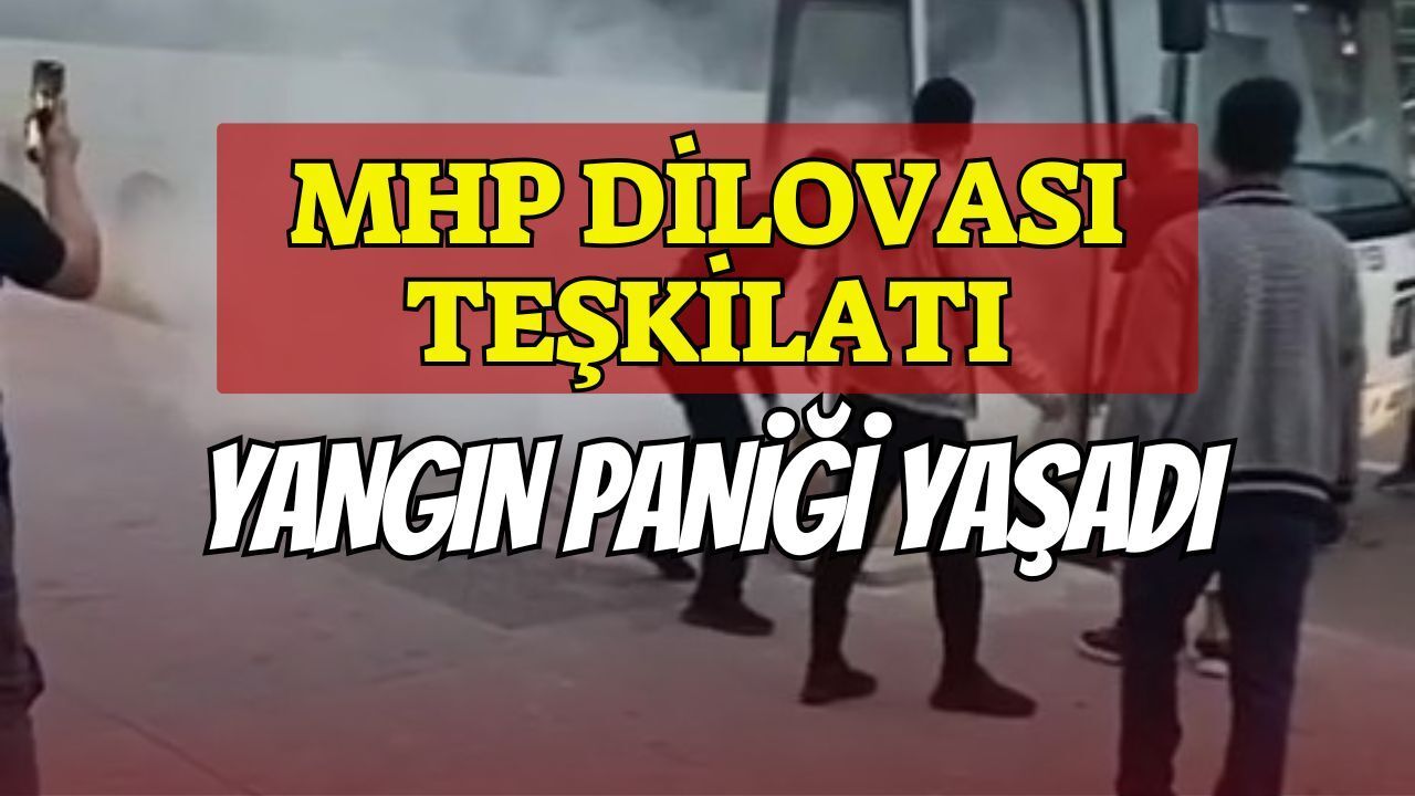MHP Dilovası Teşkilatını Taşıyan Otobüste Yangın Paneli! Yolcular Son Anda Tahliye Edildi