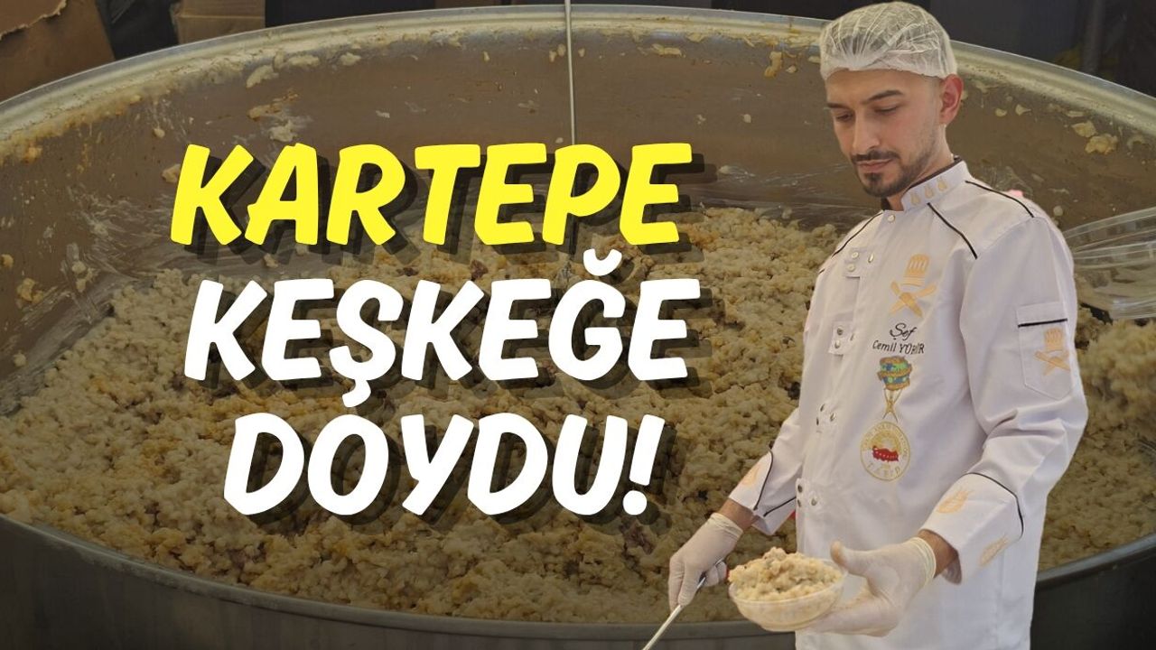 Kartepe Gastronomi Festivali'nde Keşkek Kazanları Kaynadı
