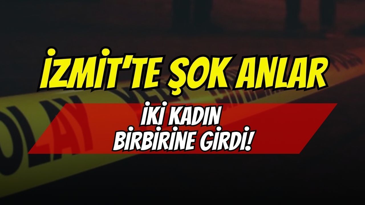 İzmit Halkevi Köprüsü'nde Şok Anlar: İki Kadın Üst Geçidin Ortasında Tekme Tokat Birbirine Girdi!
