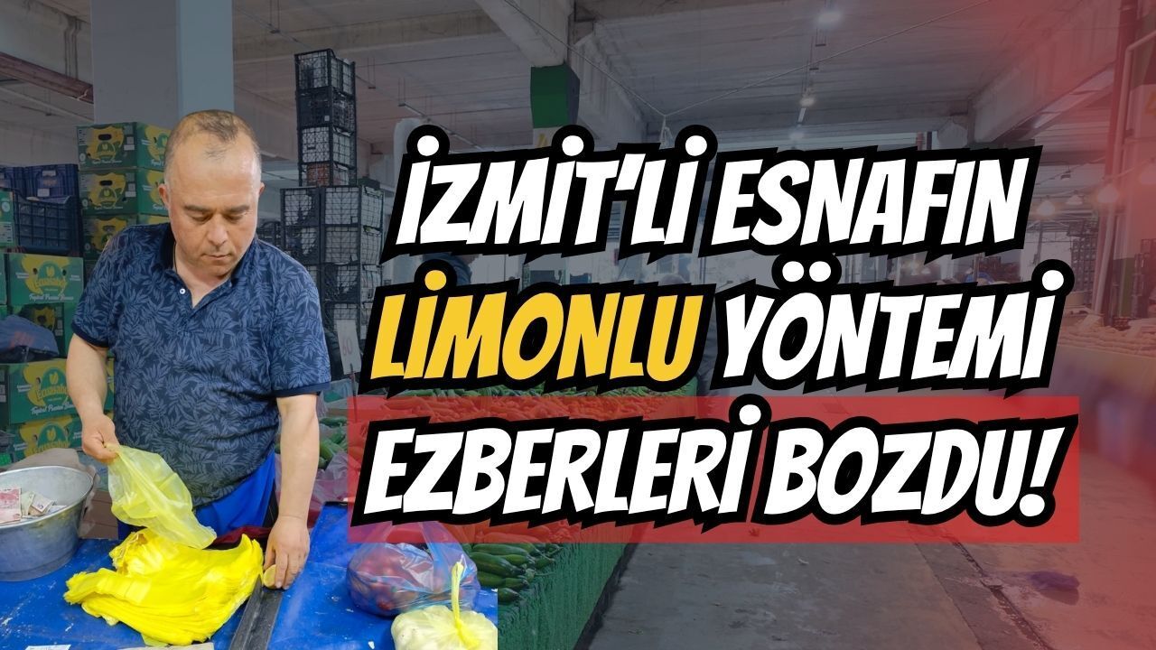 İzmit Pazarında Hijyen Devrimi! Cihan Yılmaz’ın "Limonlu" Yöntemi Ezber Bozdu