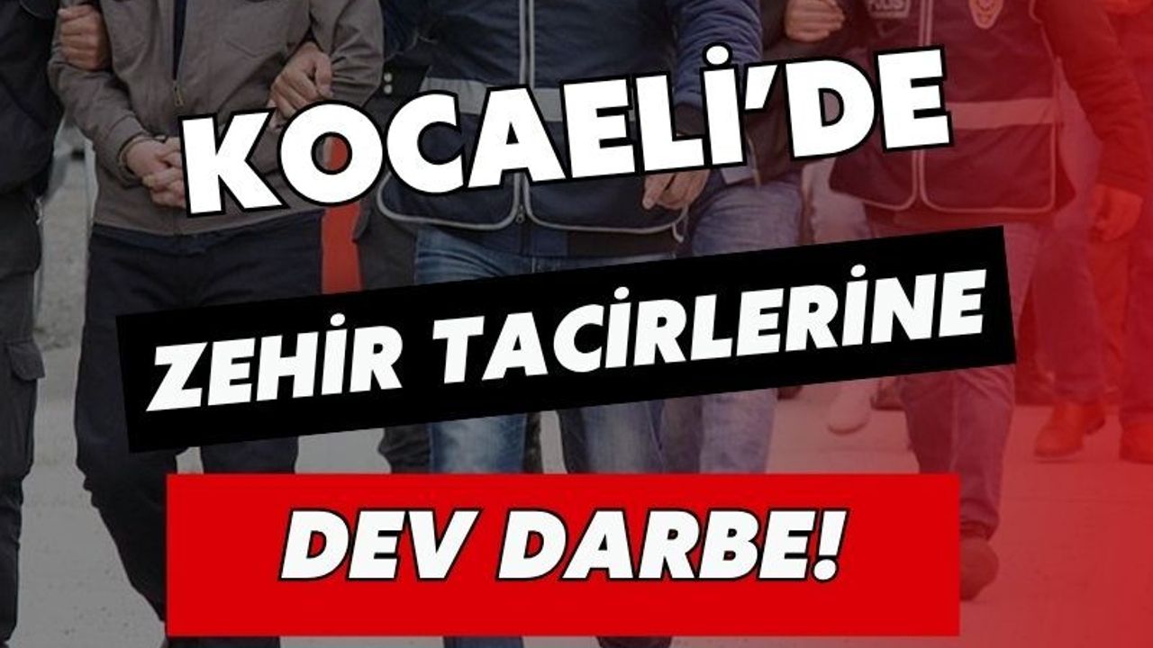 Kocaeli’de Zehir Tacirlerine Dev Darbe! Emniyet ve Jandarmadan Bir Haftada 121 Operasyon