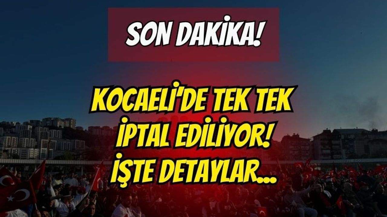 Kocaeli’de Dev Ekran İptalleri Başladı! İşte Detaylar...