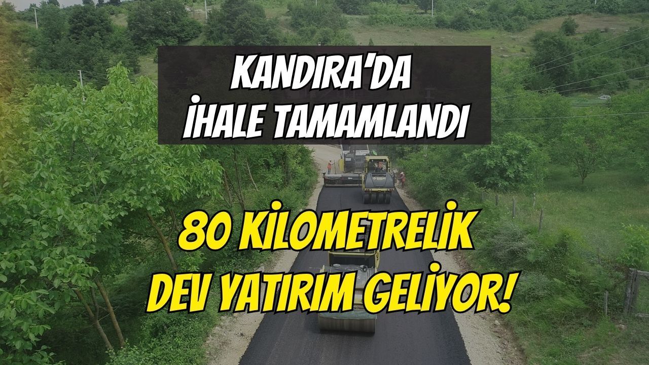 Kocaeli Büyükşehir'den Kandıra’ya Dev Yatırım: 80 Kilometrelik Yol İçin İhale Tamamlandı!
