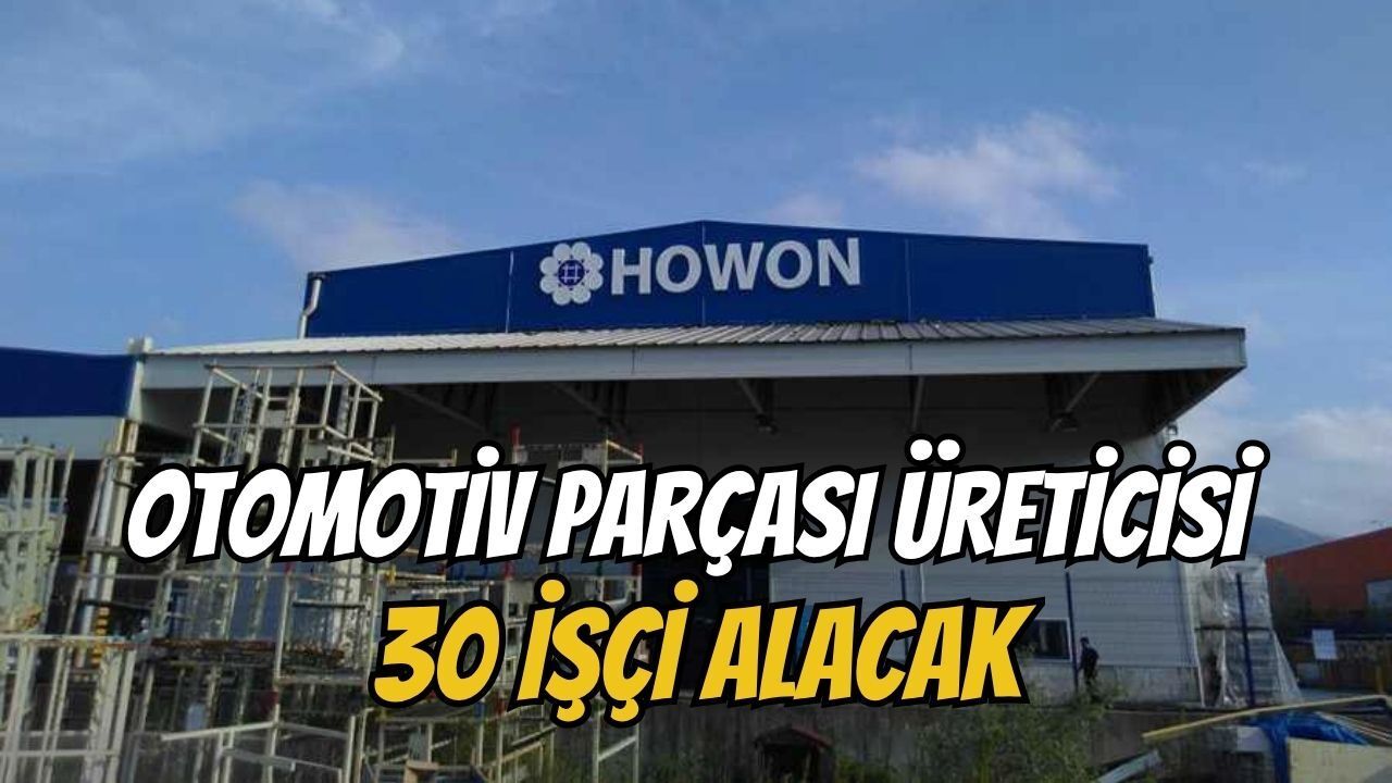 Kartepe'de Otomotiv Parçası Üreticisi 30 Personel Arıyor