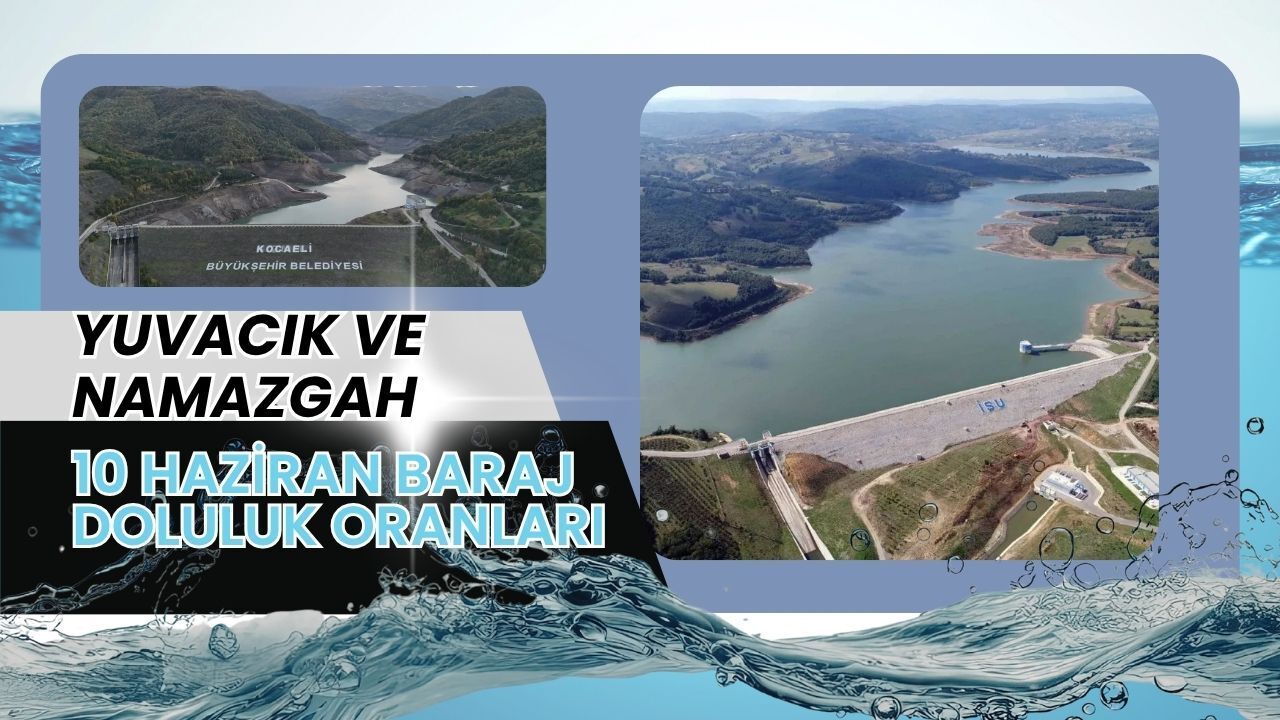 10 Haziran Baraj İstatistikleri: Yuvacık Barajı Kapasiteyi Zorluyor, Namazgah %64'e Geriledi!