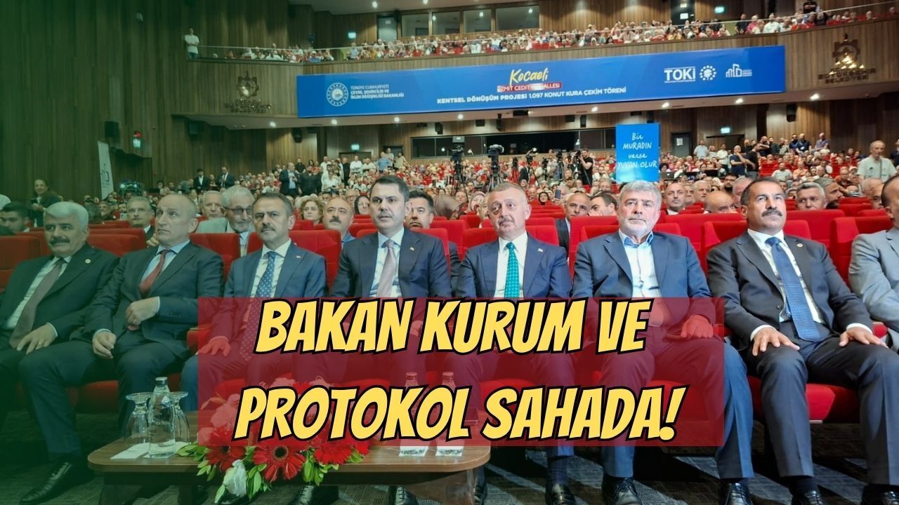 Kocaeli’de Dev Kura Töreni Resmen Başladı: Bakan Kurum ve Protokol Salonda!