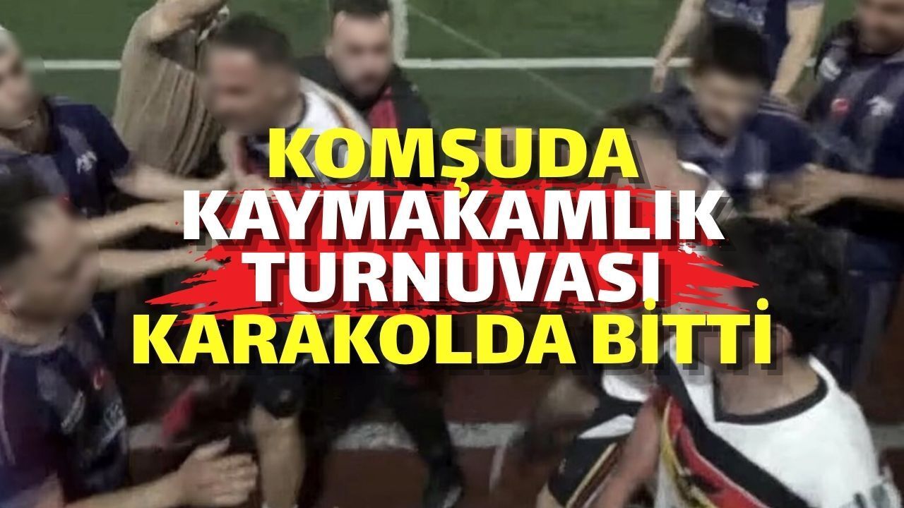 Komşuda Kaymakamlık Turnuvası Karakolda Bitti
